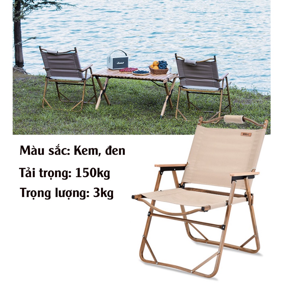 Ghế Dã Ngoại Gấp Gọn - Ghế Xếp Gọn Câu Cá Bằng Nhôm Thuận Tiện Mang Đi Du Lịch Cắm Trại Tải Trọng 150kg | BigBuy360 - bigbuy360.vn