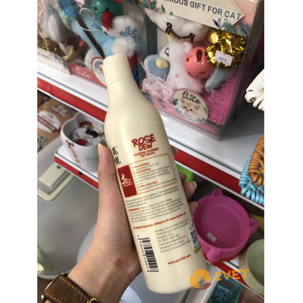 [Sữa Tắm Dành Cho Thú Cưng] Sữa Tắm Flowral Charms Pet Bath - Thể Tích 400ml (Chai) - Chăm Sóc Thú Cưng - Vật Nuôi