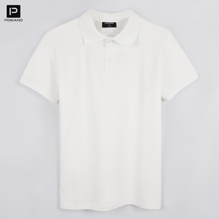 Áo thun Polo nam vải Cotton cá sấu co giãn 4 chiều màu Trắng - POMANO