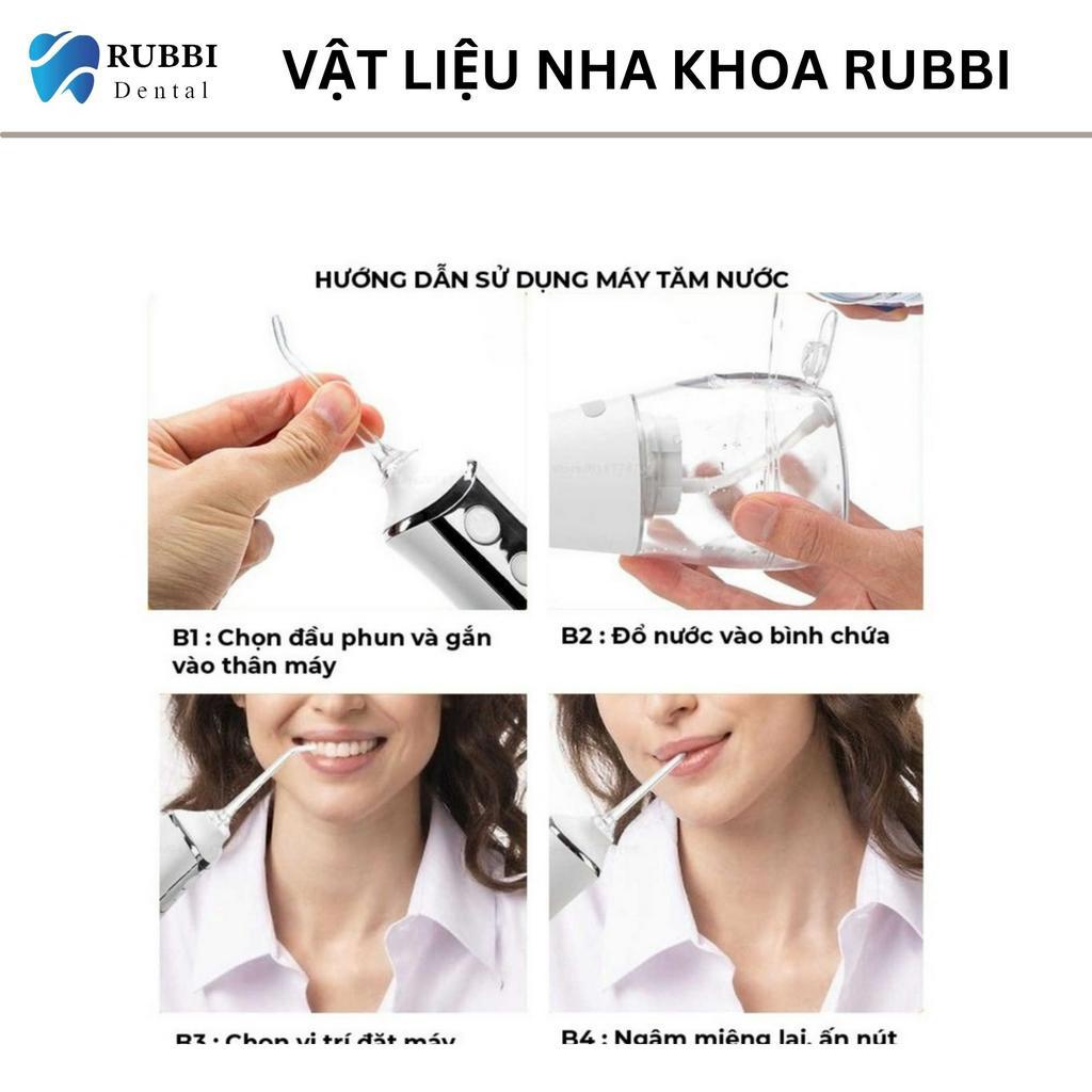 Máy tăm nước cho người niềng răng vệ sinh răng miệng Intelligence  chế độ Chống Nước,Công suất 1400 nhịp, Tặng 5 đầu xịt