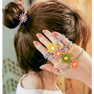 DÂY THUN BUỘC TÓC HOA CÚC NHIỀU MÀU
