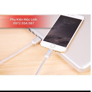 Dây sạc iPhone hoco dài 2m có đèn led báo hiệu