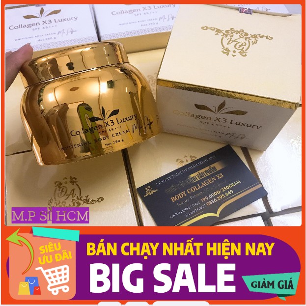 BODY COLLAGEN LUXURY X3  NEW  CHÍNH HÃNG C.TY ĐÔNG ANH 100%