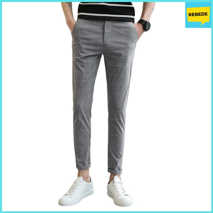 Quần Tây Nam Kẻ Caro Cao cấp, Dáng côn trẻ trung, Phong cách Hàn Quốc | BigBuy360 - bigbuy360.vn