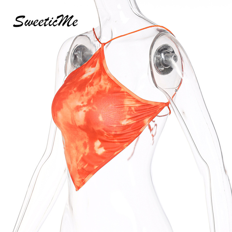 Áo Yếm Hở Lưng In Họa Tiết Xinh Xắn Dành Cho Nữ 2021 | BigBuy360 - bigbuy360.vn