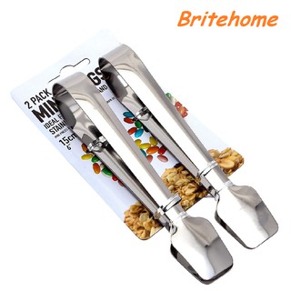 [Set 2 Cái] Kẹp Gắp Đá,Thức Ăn Mini Bằng Thép Không Gỉ 15.5 cm