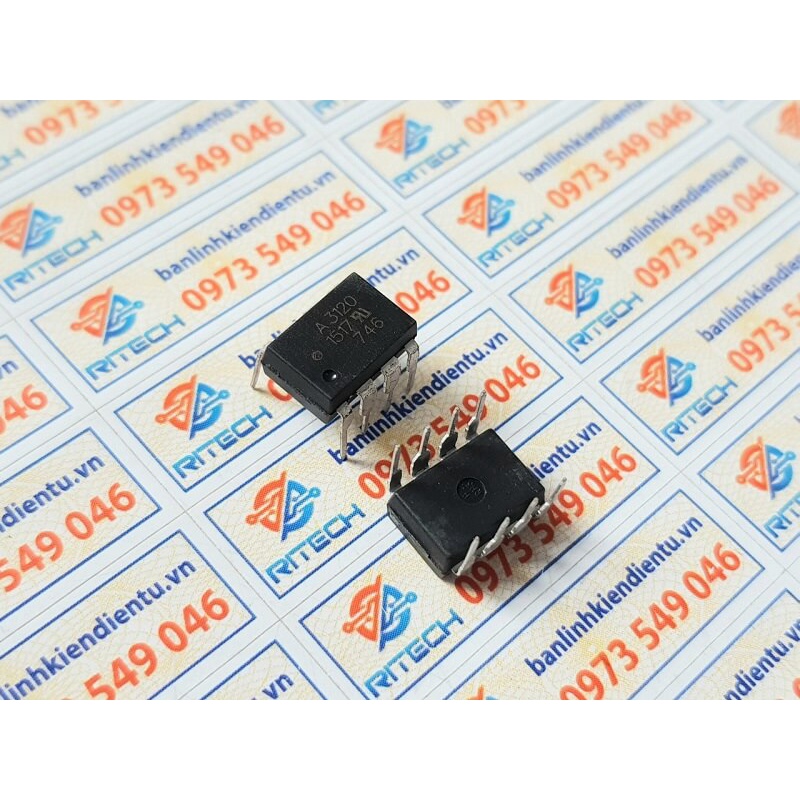 [Combo 3 chiếc] A3120, HCPL-3120, HP3120 Opto Driver Dip-8