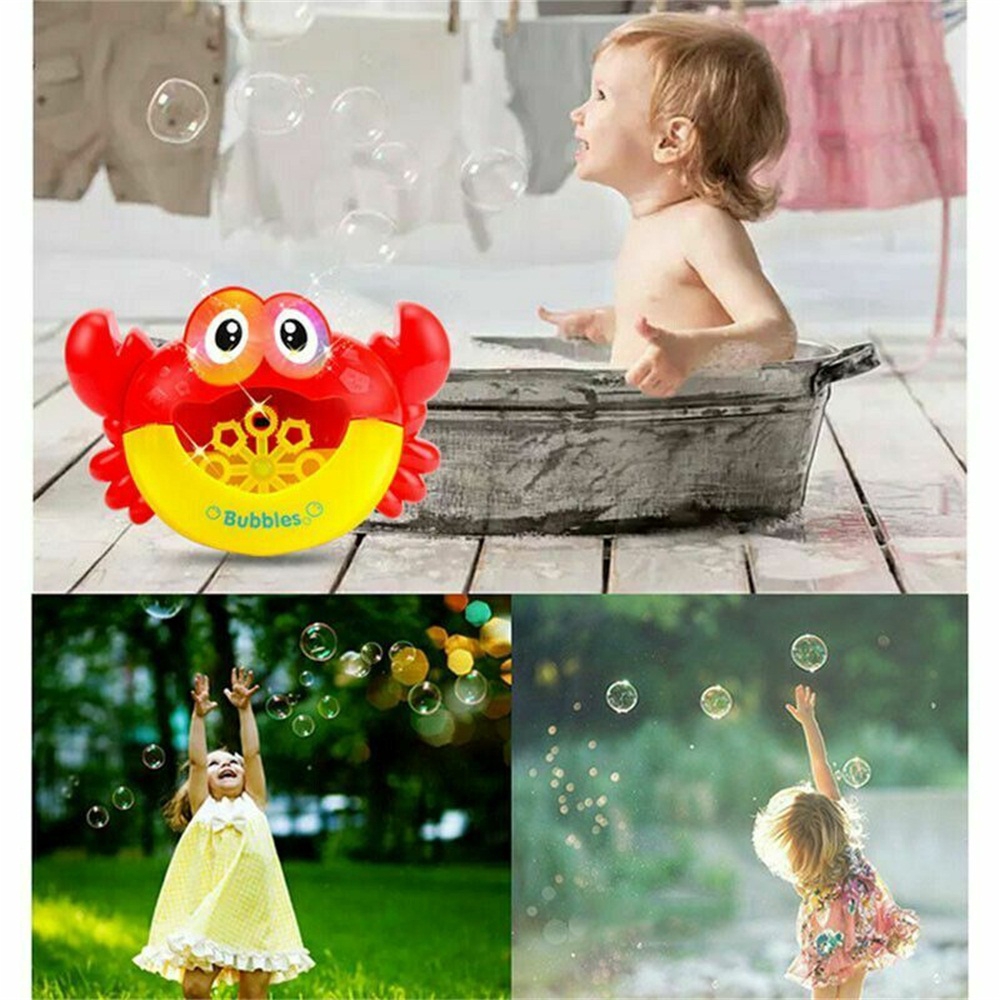 Máy Thổi Bong Bóng Xà Phòng Hình Cua Vui Nhộn Cho Bé