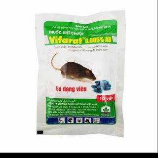 Thuốc diệt chuột dạng bã vifarat 1 gói 10v