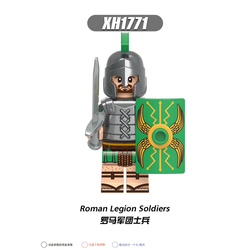Mô hình khối lắp ráp thu nhỏ lính Rome kỵ sĩ bắn cung X0320
