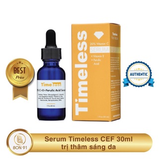 Trị Thâm Sáng Da Timeless Vitamin C+E+Ferulic Acid Serum 30ml Chip Skincare