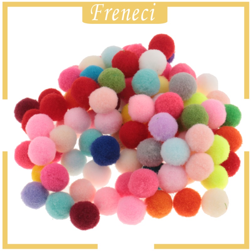 Set 100 Quả Cầu Lông Xù 10mm Dùng Để Trang Trí Tiệc Cưới Tiện Dụng
