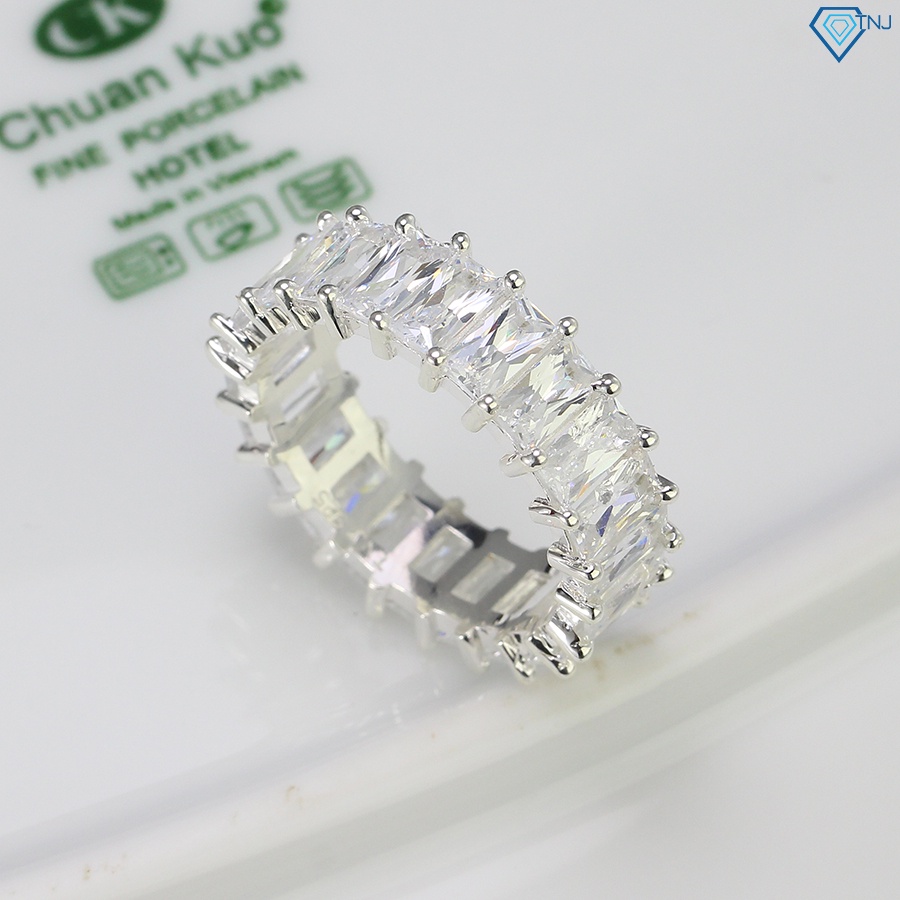 Nhẫn bạc nam 925 đính đá cá tính NNA0280 -Trang Sức TNJ