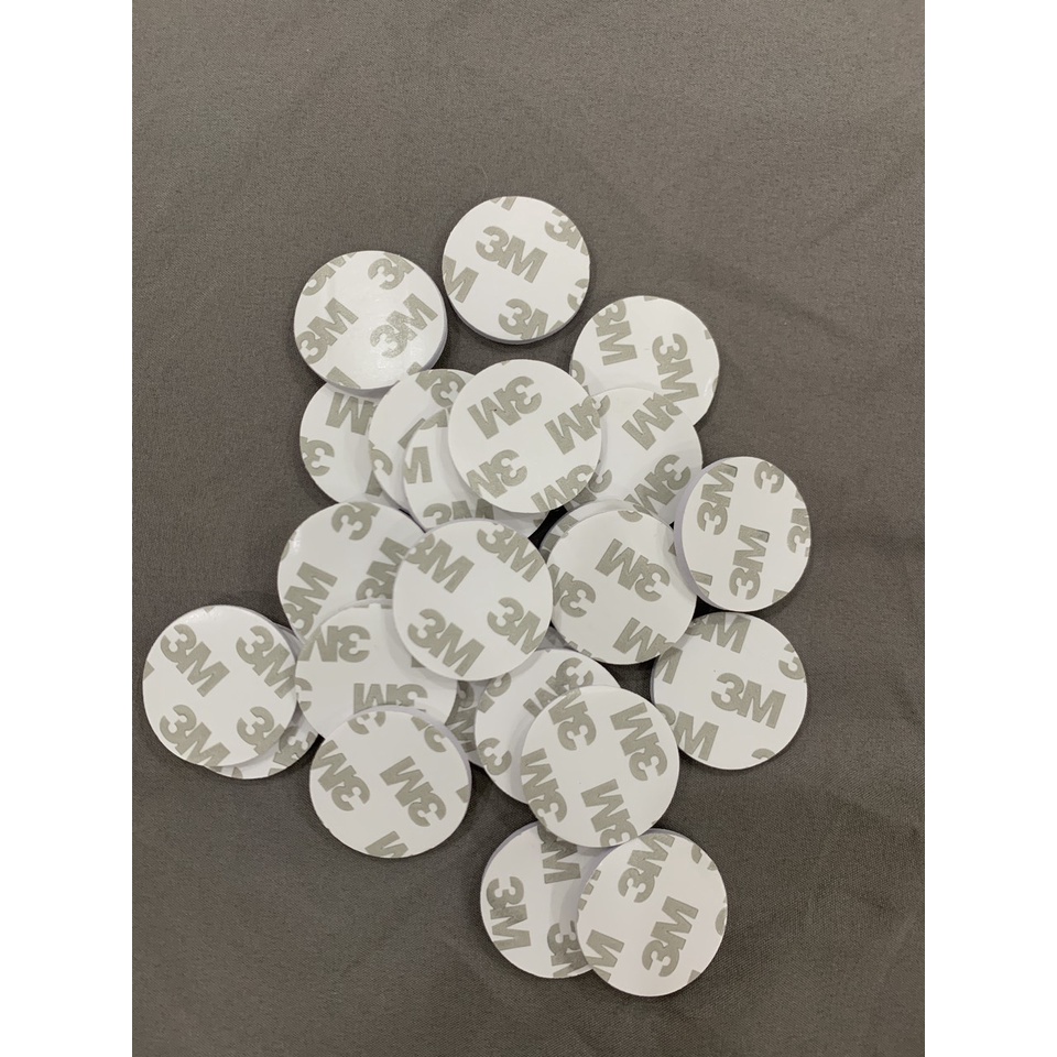 Miếng dán xốp 3M hai mặt màu trắng đường kính 30mm giá rẻ
