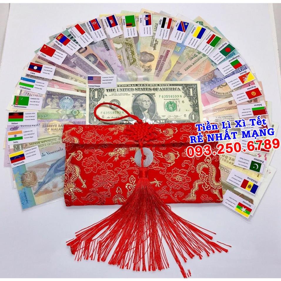BỘ TIỀN 52 TỜ 28 QUỐC GIA KÈM BAO GẤM (TN) - Quà Tết 2022