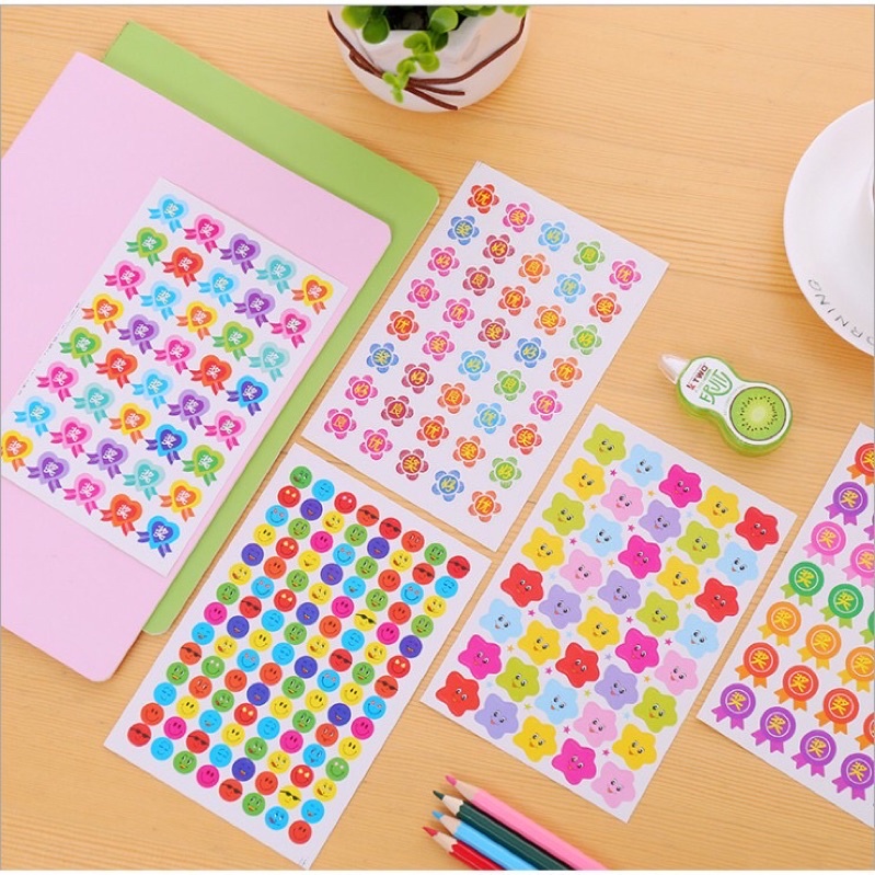 Sticker tấm bản nhỏ (vỉ 10 tấm)