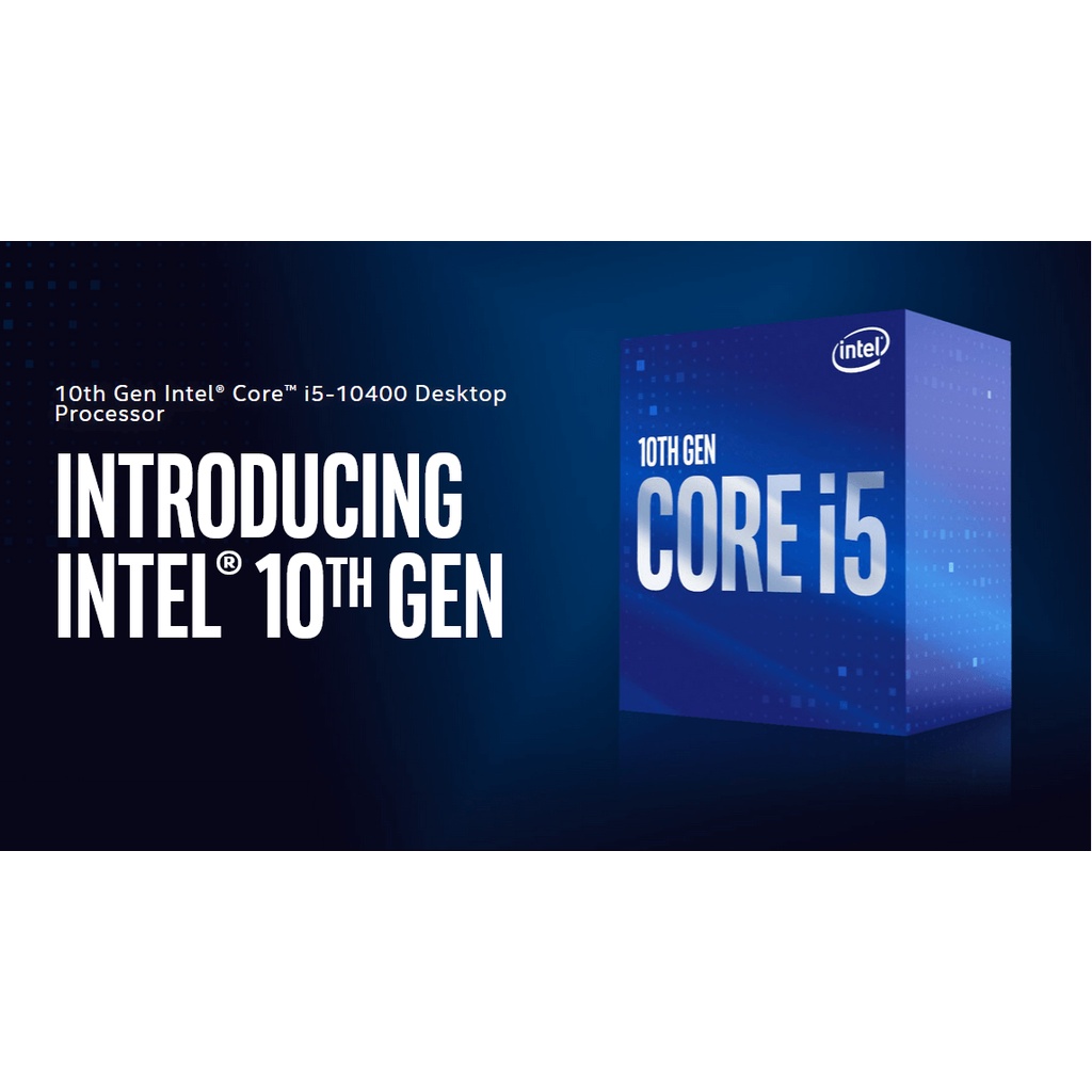 CPU Intel Core i5-10400 6 Cores 12 Threads Up to 4.30 Ghz - 10th Gen LGA1200 Box