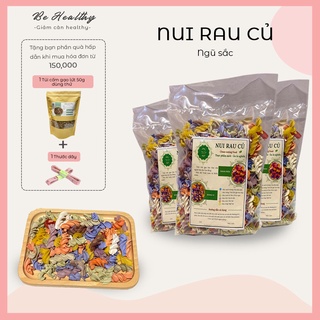 Nui rau củ màu tự nhiên dinh dưỡng ăn kiêng giảm cân tốt cho sức khỏe túi 500g