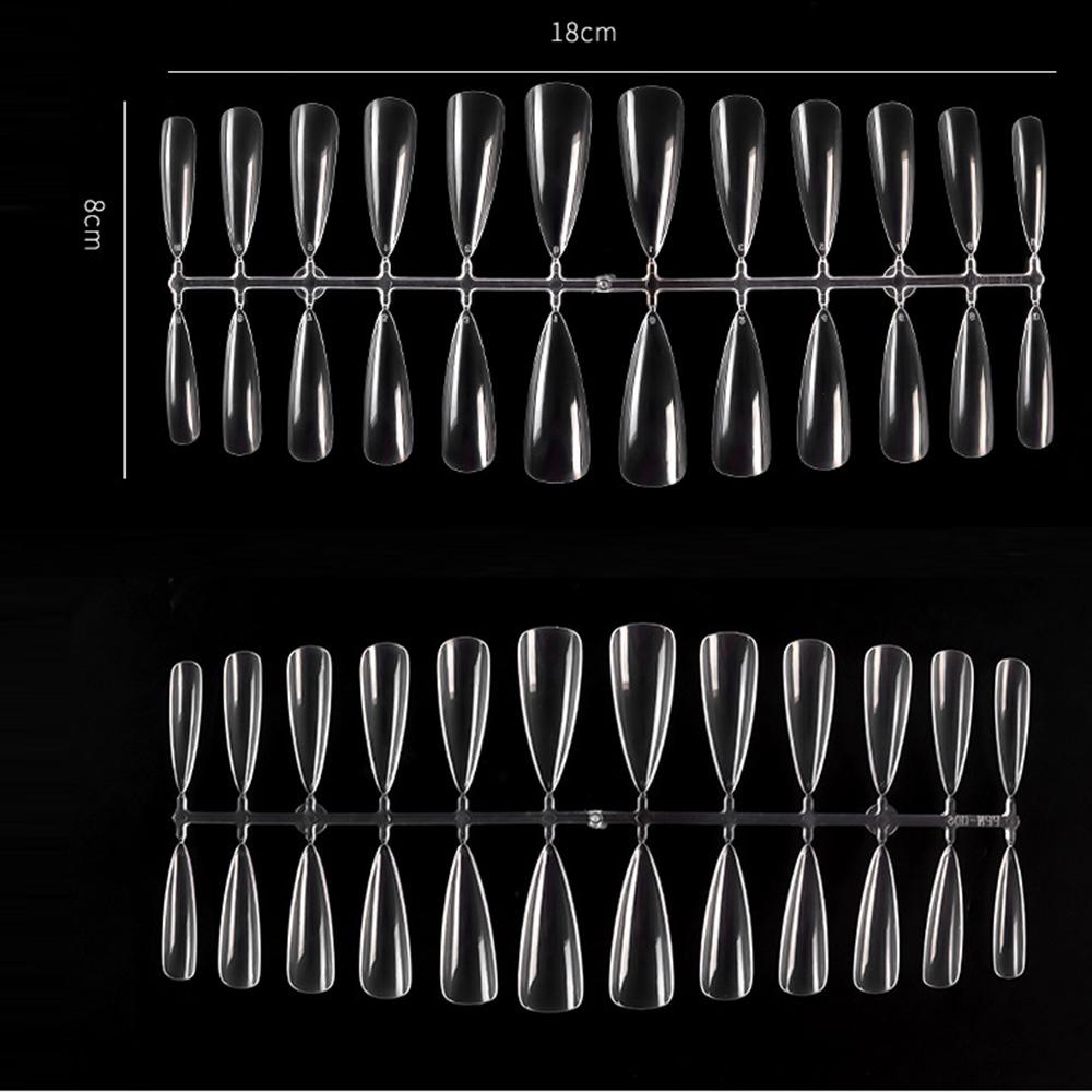 OCEANMAP Móng Tay Giả Trong Suốt Bằng Nhựa ABS Tự Nhiên DIY