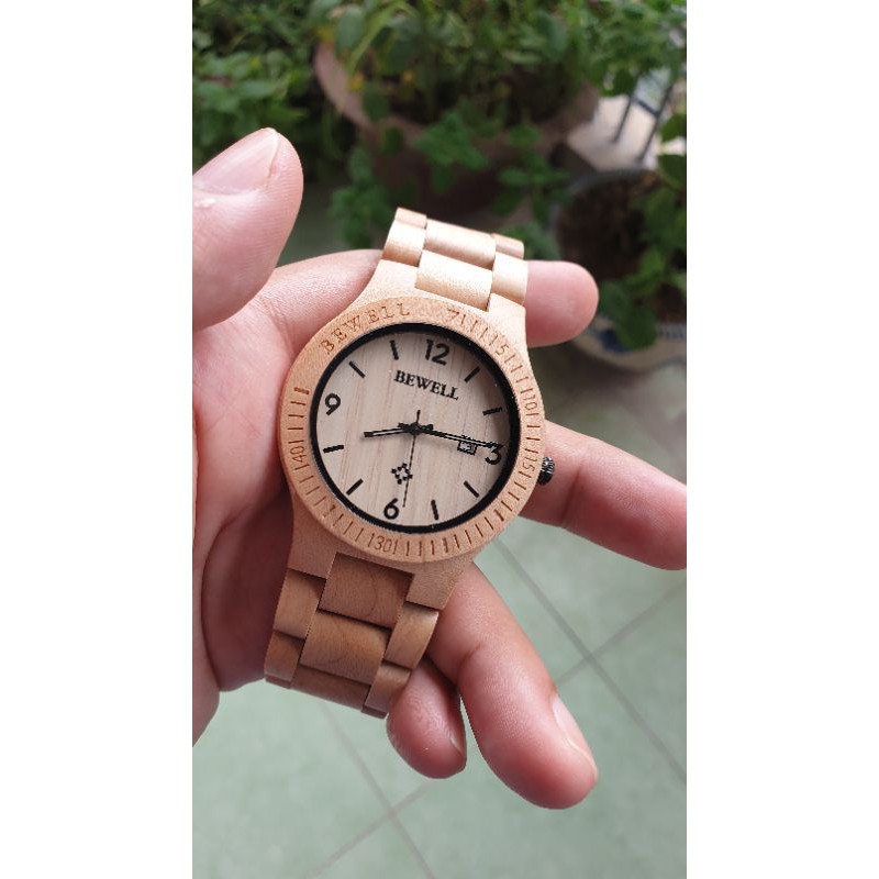 Đồng hồ nam BEWELL W086B (chế tác bằng gỗ thích)