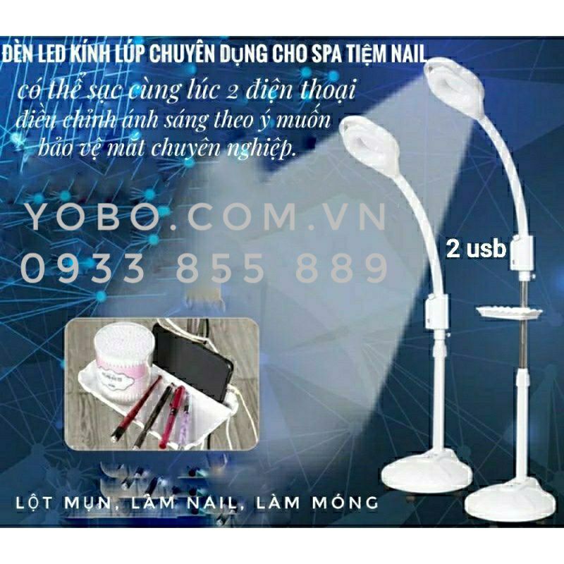 Đèn Led Chuyên Dụng Dành Cho Spa, Làm Móng, Nặn Mụn, Đèn Phun Xăm Nối Mi Thay Đổi Màu Sắc- Yoboshop