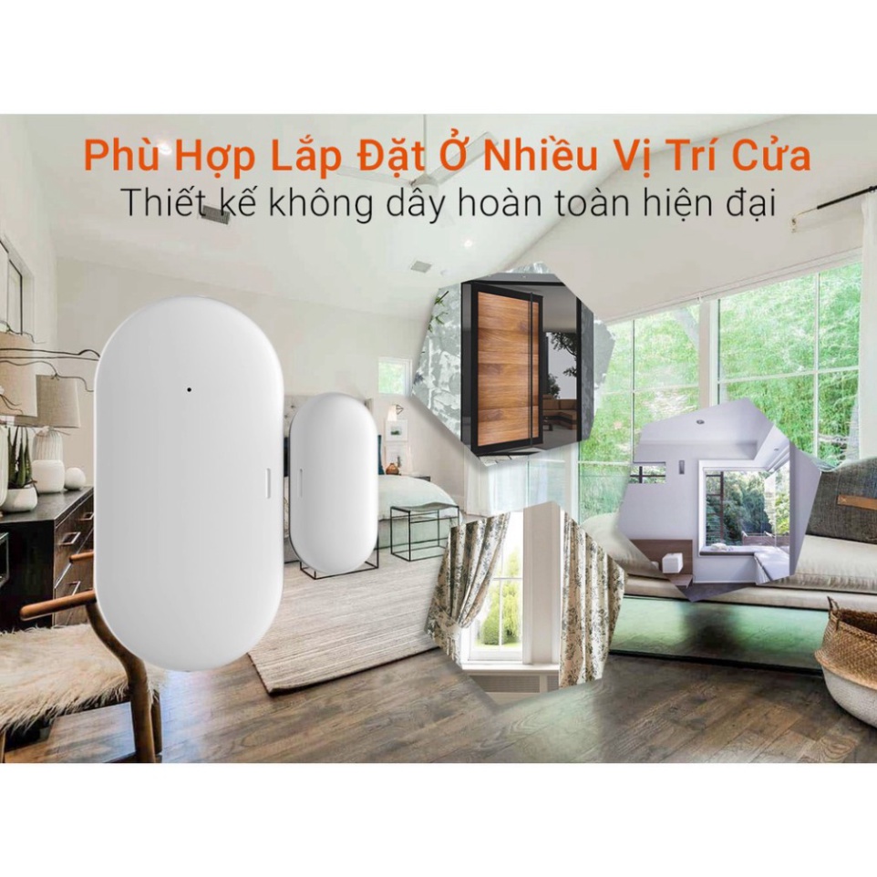 Cảm biến cửa tuya zigbee AKIA door sensor, phát hiện trạng thái đóng hay mở, tạo tự động hoá điều khiển