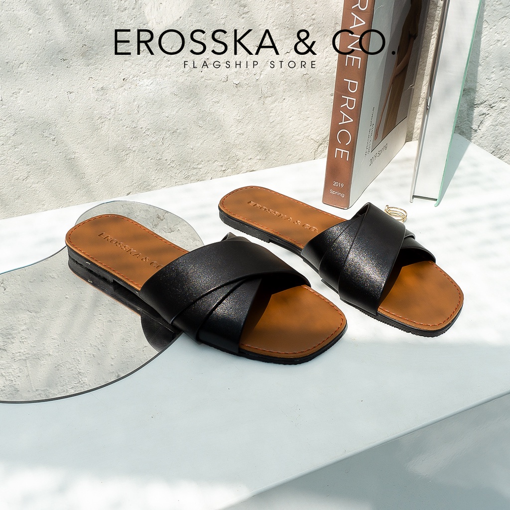 Erosska - Dép đi biển thời trang Erosska 2022 quai ngang_ DE051