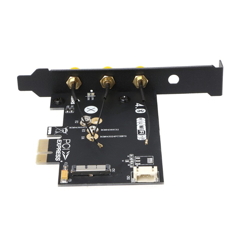 Card Không Dây Alli Wifi + Bluetooth 4.0 Pci-E 1x Cho Pc / Hpckintosh