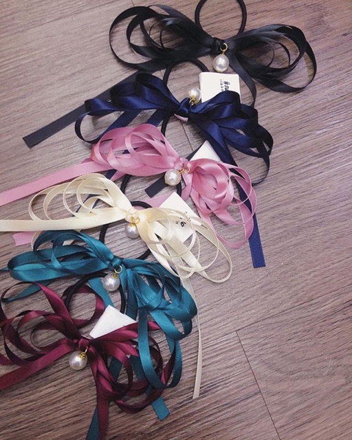 [ Hàng Thiết Kế ] Kẹp Tóc Nơ Nhiều Tầng Handmade Ruy Băng Cao Cấp Ribbon.mimi Bow cột / kẹp