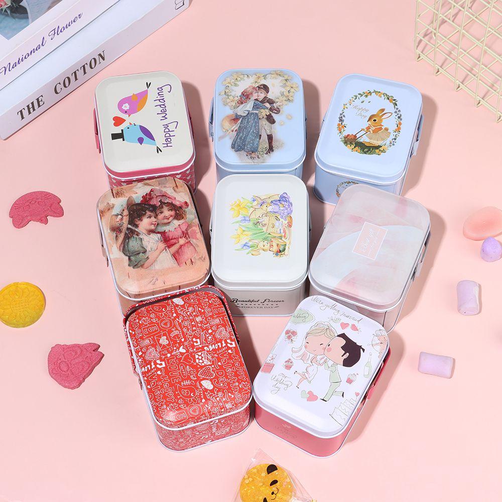 UUMIR Hộp thiếc hộp quà tặng cookie gói có nắp đậy cổ điển hand-held can