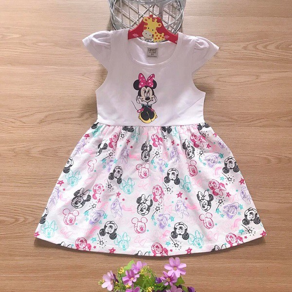 Made In Vietnam, Đầm Công Chúa, Cotton-Ren, Hàng Xuất