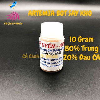 Artemia bột sấy khô 10 gram cho cá con