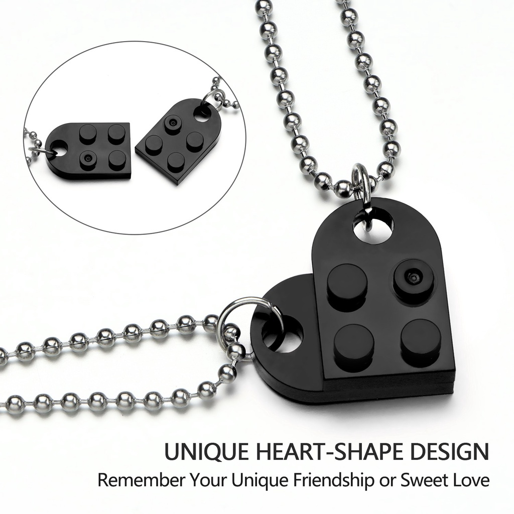 vòng cổ Tình Bạn Mặt Trái Tim Mihan1 Cho Cặp Đôi