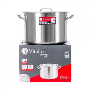 Nồi hầm 3 đáy inox 304 vitalux zebra 32cmx23cm 171347
