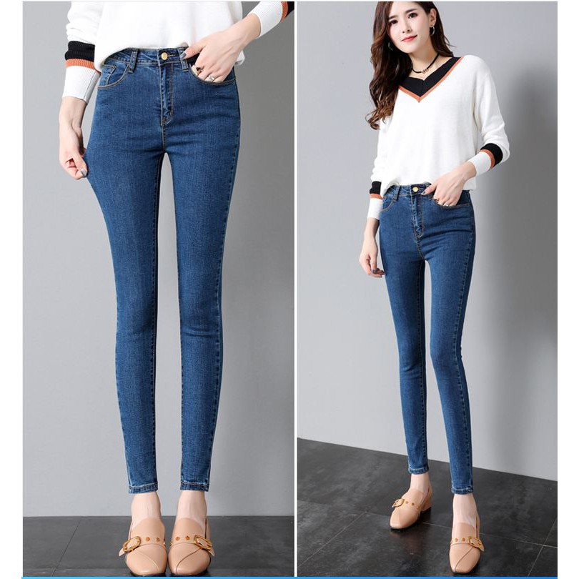 Quần Jean Nữ ❎FREE SHIP❎ Quần Bò Nữ Lưng Cao Dáng ôm Chuẩn Form | BigBuy360 - bigbuy360.vn