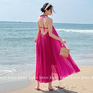 Đầm yếm dập ly Joven