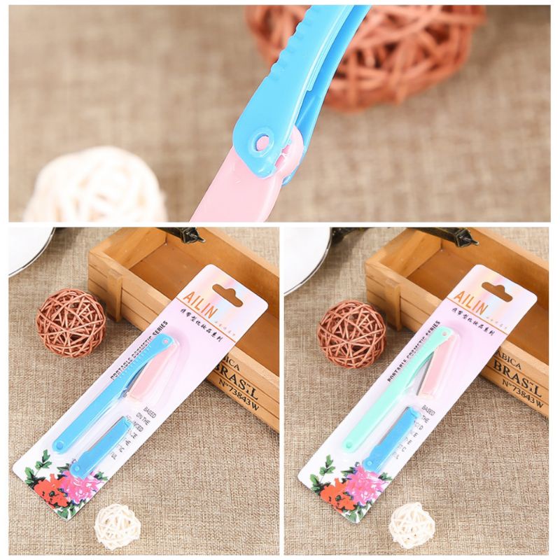 _ Bộ dao tỉa lông mày 2 lưỡi Ailin