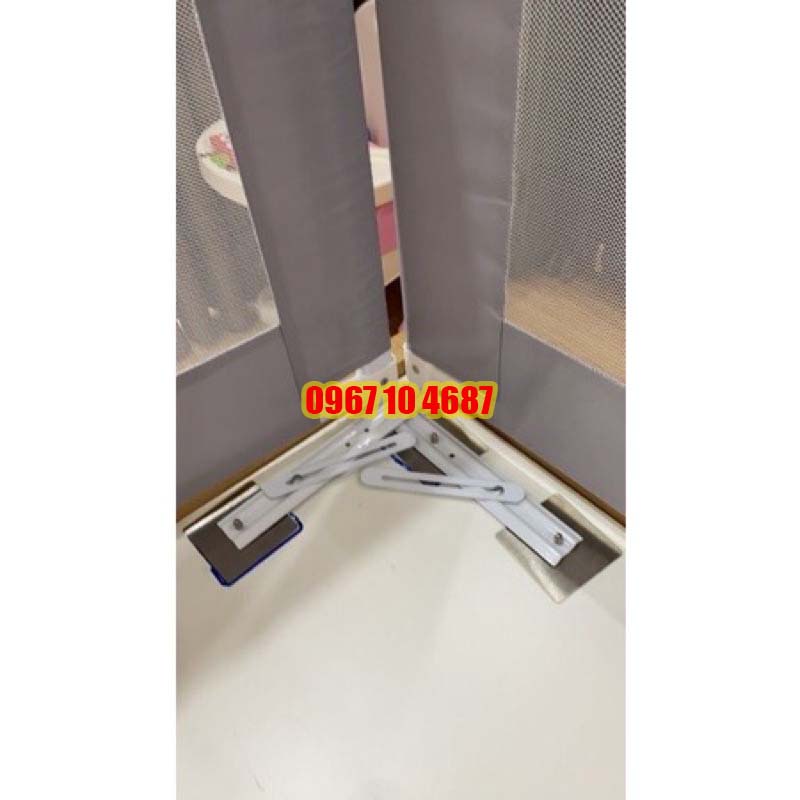 Miếng dán thanh chắn giường inox, miếng dán không cần khoan đục, chịu lực chắc chắn,gắn treo các vật dụng