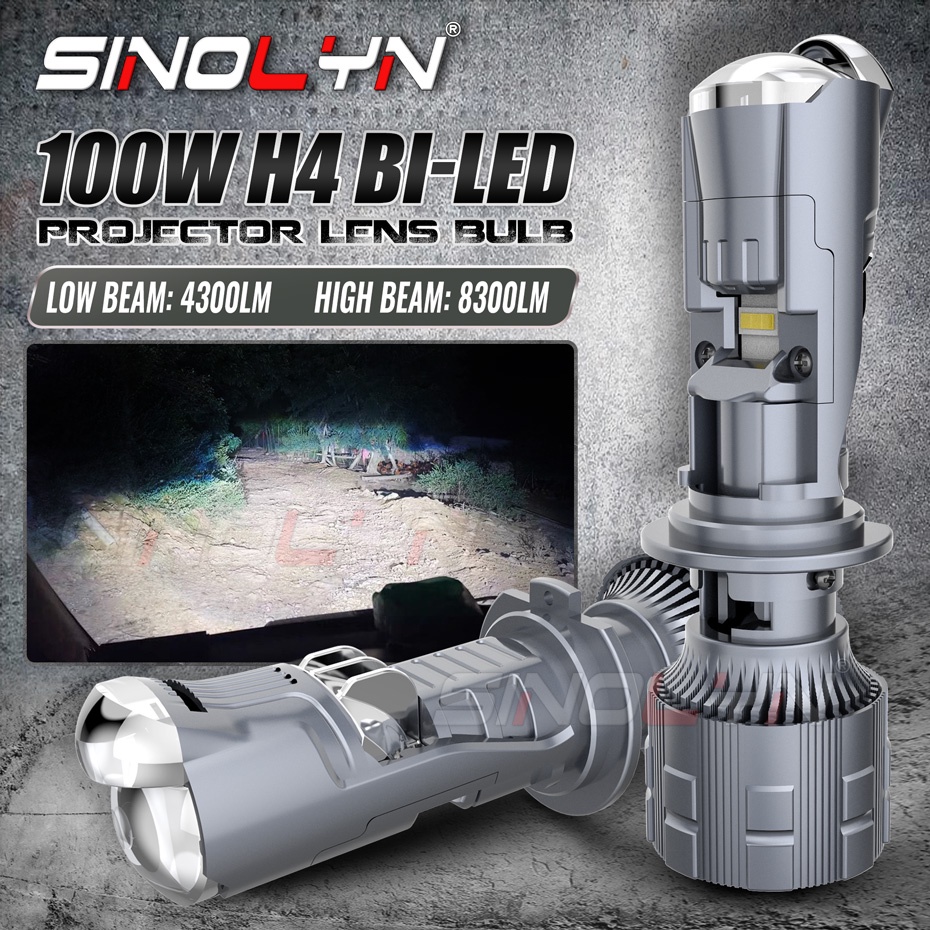 Đèn Pha LED H4 HS1 H17 50W Chuyên Dụng Cho Xe Hơi Xe Máy