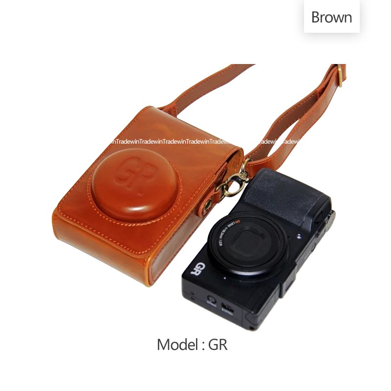 Bao Da Pu Đựng Máy Ảnh Ricoh GR3 GRiii GR Mark iii Kèm Dây Đeo Vai