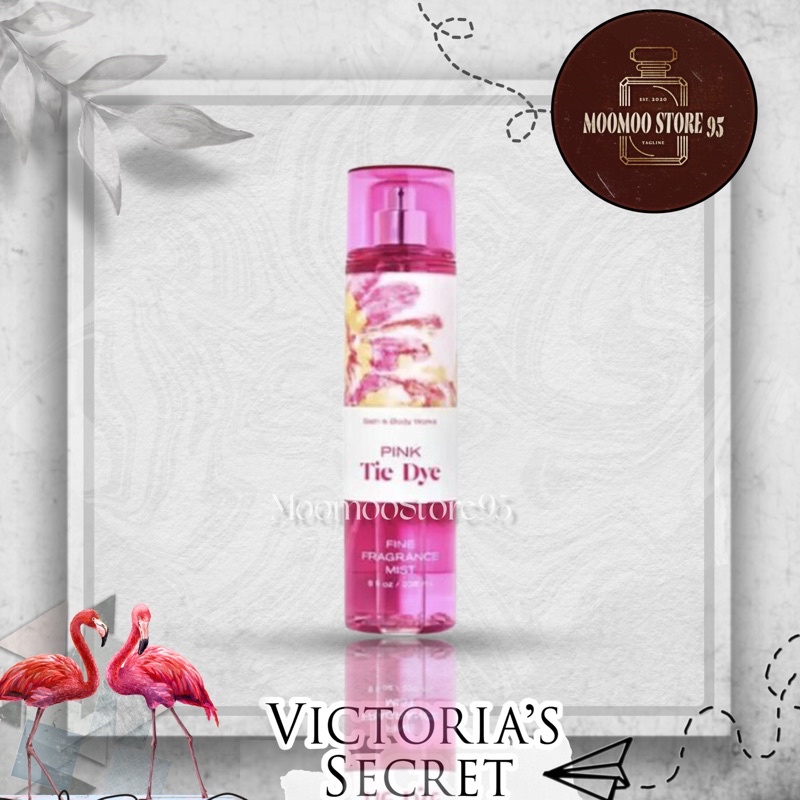 -𝐌𝐨𝐨𝐌𝐨𝐨-Xịt thơm toàn thân Bodymist Bath &amp; Body Works mùi Pink Tie Dye 50ml/100ml - 236ml Full Seal - New