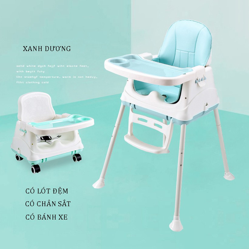 Ghế ăn dặm cao cấp có 3 chế độ, tiện lợi có thể gấp gọn dành cho bé từ 6 tháng