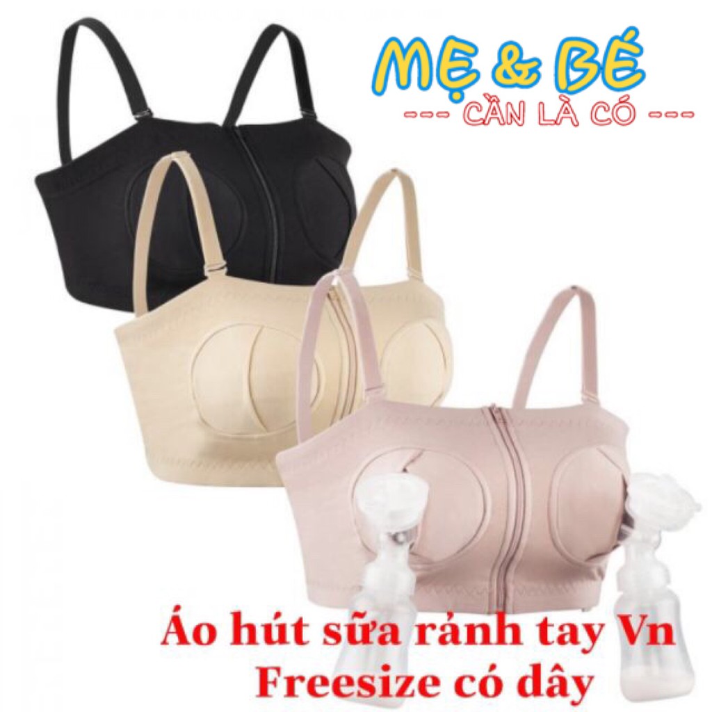 Áo Hút Sữa Rảnh Tay VN Freesize ( Chất đẹp - Có Dây ) | Shopee Việt Nam