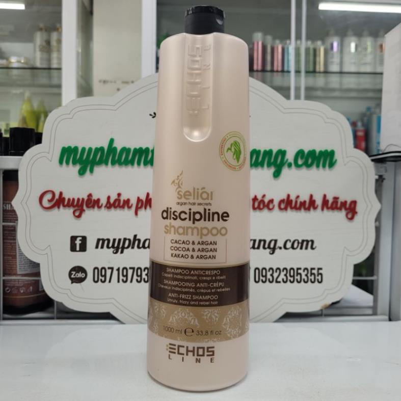 DẦU GỘI VÀ MẶT NẠ ECHOSLINE CACAO + ARGAN 1000ML K0