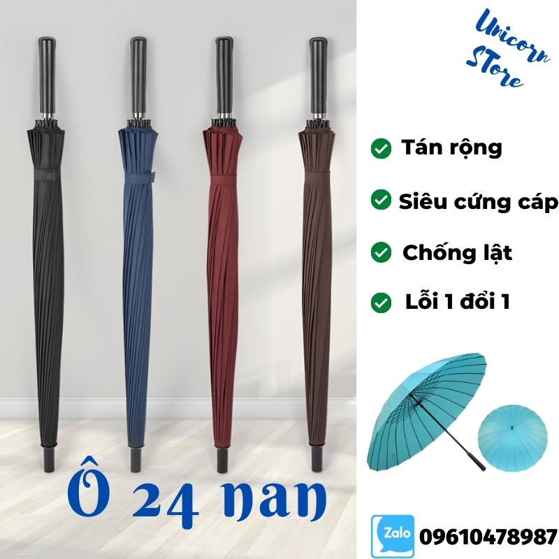 Dù đi mưa, Ô 24 Nan Kiểu Dáng Đẹp Vải Chống Thấm Nước Chống Tia UV Bảo Vệ Da - Dù Che Mưa Siêu To Loại Tốt