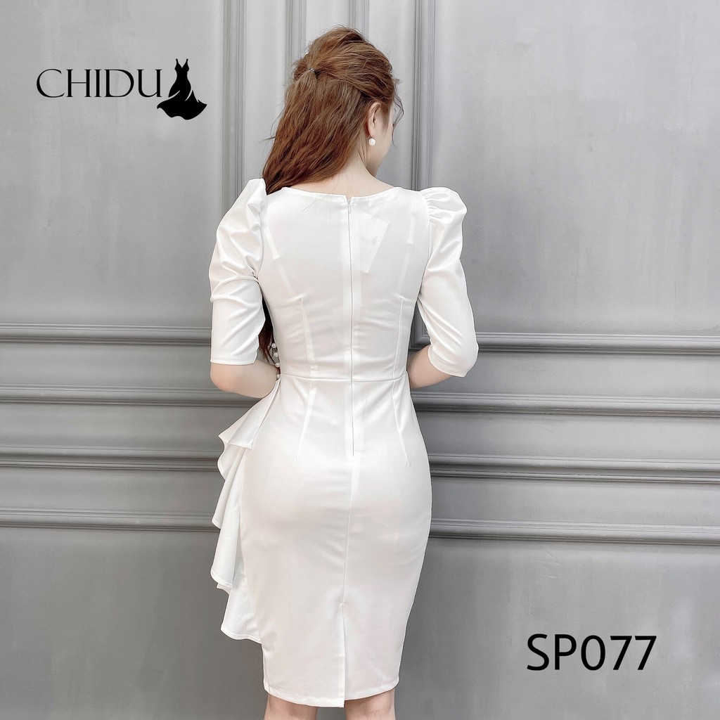 CHIDU Đầm body ngọc sườn, đầm công sở, dự tiệc quyến rũ SP077