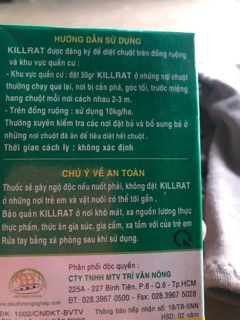 Thuốc diệt chuột Killrat