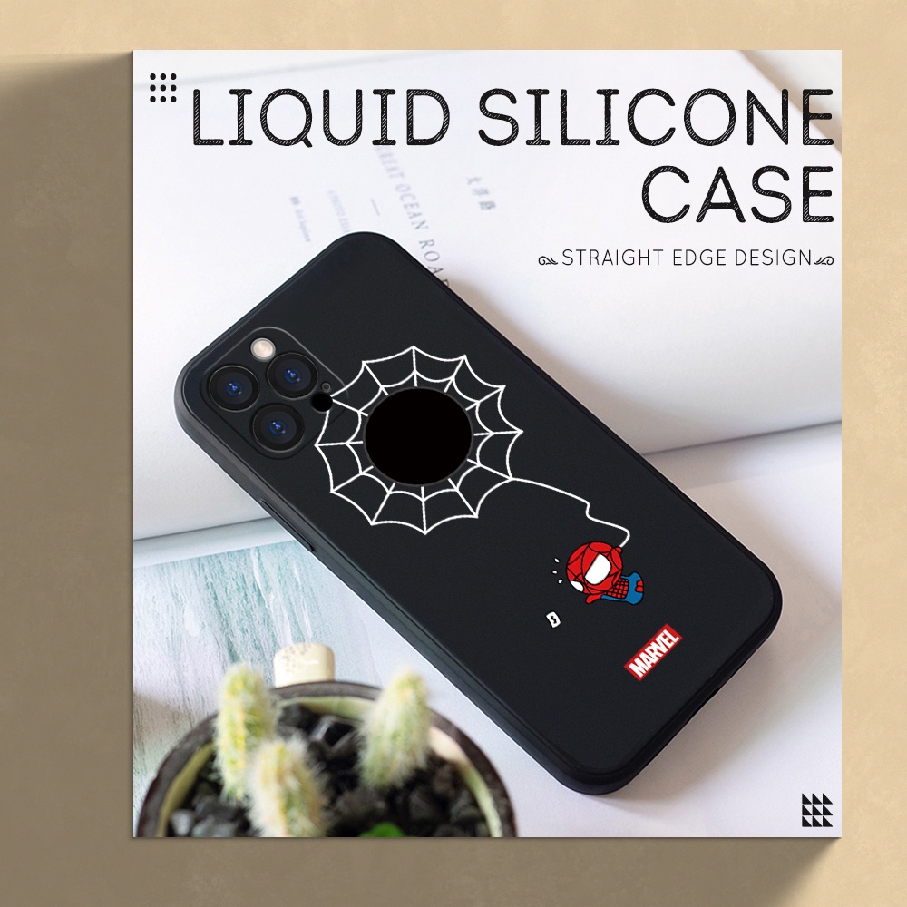 Compatible With Samsung Galaxy S10 S10E S10+ Lite Plus Liquid Silicone For Original Phone Case Soft Casing Spiderman protective Full Cover Shockproof Back Cases