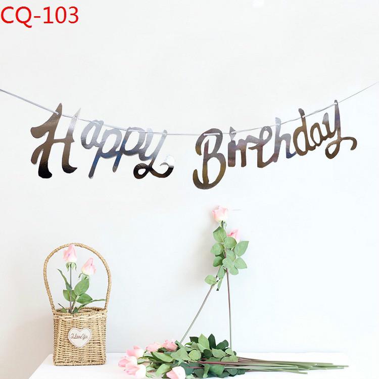 Banner Chữ Happy Birthday Trang Trí Tiệc Sinh Nhật Cho Bé