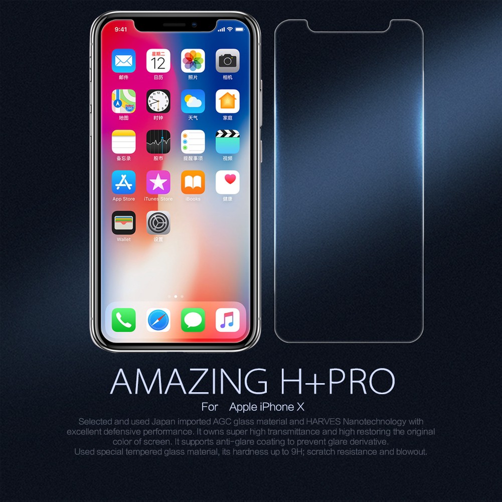 Kính cường lực NILLKIN bảo vệ màn hình điện thoại IPhone X/XS (5.8 inch)